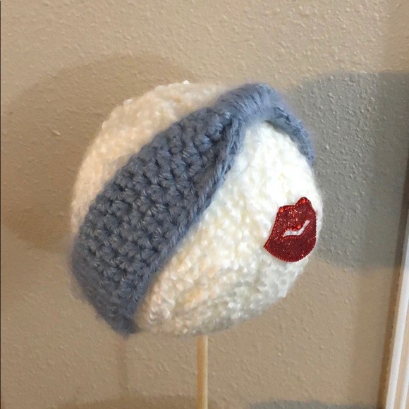Brand New Dusty Blue Handcrafted Ear Warmer - Picture 3 of 3